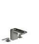 AXOR-HG-AXOR-MyEdition-3-Loch-Waschtischarmatur-110-mit-Push-Open-Ablaufgarnitur-ohne-Platte-Polished-Black-Chrome-47072330 gallery number 1